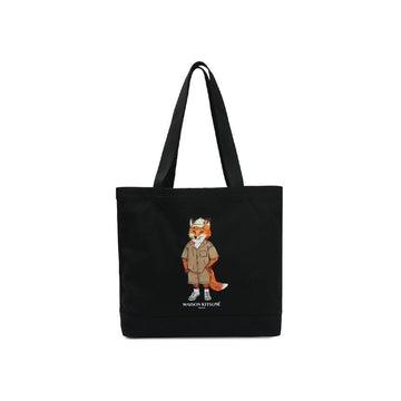 MAISON KITSUNE Unisex Dressed Fox Tote Bag Schwarz 154050597 [P]