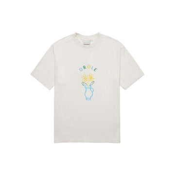 DROLE DE MONSIEUR ポルト・ド・フルールTシャツクリームTS144-CO002-CM 152602697 [P]