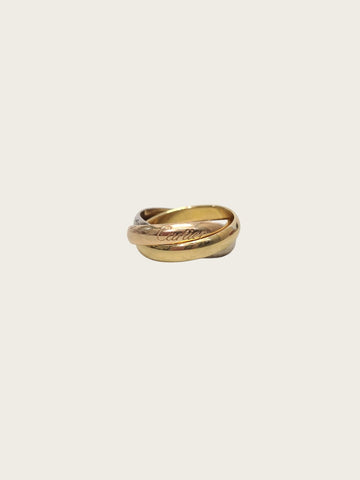 CARTIER Dreifarbiger Gold Trinitätring Klassischer Ring 158543098 [P]