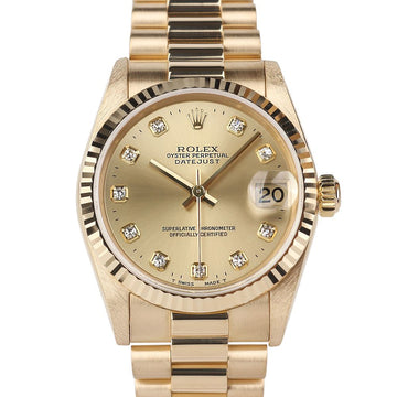 Rolex Datejust 31 Gold Case Ten Point Diamond Women's Watch 78278G 158543279 [P]