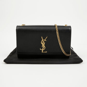 Saint Laurent Medium Shoulder Crossbody Bag Black with Gold Hardware 158380182 [P]