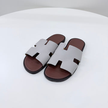 Hermes Ismir Two-Tone Slipper Sandals 41.5 158543436 [P]
