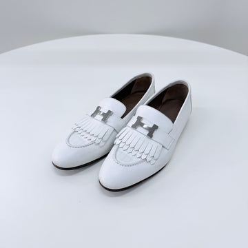 Hermes Royal Loafer with H Logo White 158543472 [P]