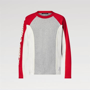 LOUIS VUITTON Signature Langarm-T-Shirt 1AJCED / Herren Rundhals Langarm-T-Shirt 158544584 [P]