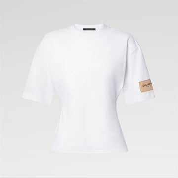 LOUIS VUITTON パッチテーパードTシャツ 1AKEAA / レディースラウンドネック半袖Tシャツ 158544619 [P]
