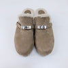 Hermes Calota Mule Suede Shearling Loafer 158544660 [P]
