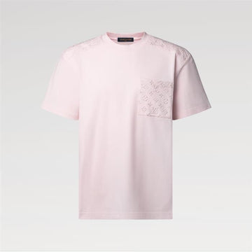 LOUIS VUITTON Kurzärmliges reflektierendes Signature T-Shirt 1AKORL / Herren Rundhalsausschnitt T-Shirt 158544663 [P]