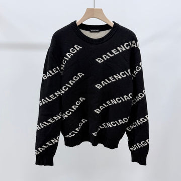Balenciaga Multi Logo Knit Black Slim Fit 158546545 [P]