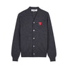 COMME DES GARCONS ダブルハート ワッペン カーディガン 158546551 [P]