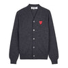 COMME DES GARCONS ダブルハート ワッペン カーディガン 158546551 [P]
