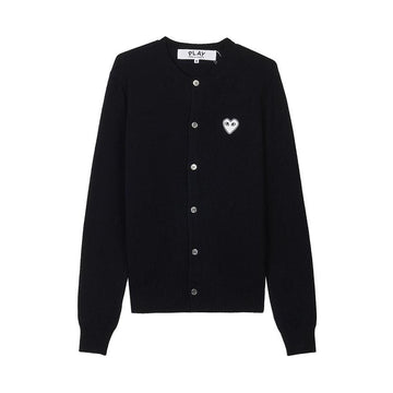 Comme Des Garcons Cardigan with White Heart Patch 158546558 [P]