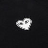 COMME DES GARCONS N061 051 ブラック SS26 ユニセックス ホワイトハート ワッペン カーディガン 158546558 [P]