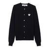 COMME DES GARCONS N061 051 ブラック SS26 ユニセックス ホワイトハート ワッペン カーディガン 158546558 [P]