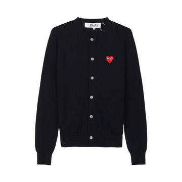 COMME DES GARCONS Kardigan mit rotem Herz-Patch SS26 158546562 [P]