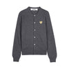 COMME DES GARCONS ゴールドハートパッチカーディガン 158546569 [P]