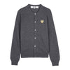 COMME DES GARCONS ゴールドハートパッチカーディガン 158546569 [P]