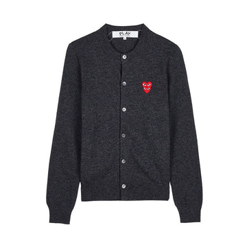 COMME DES GARCONS Doppelherz-Patch Cardigan 158546582 [P]