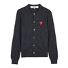 Comme Des Garcons Double Heart Patch Cardigan 158546582 [P]