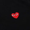 Comme Des Garcons N008 051 BLACK SS26 Unisex Red Heart Patch Cardigan 158546595 [P]
