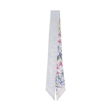 Salvatore Ferragamo 32 1242 LIGHT DENIM SCARF 158546654 [P]
