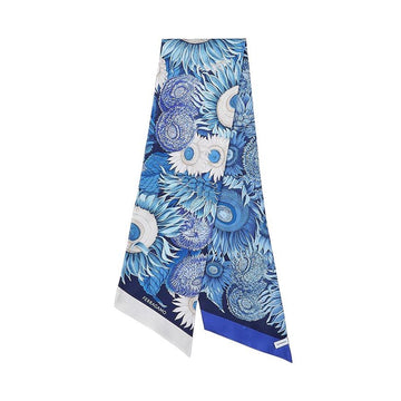 Salvatore Ferragamo Sunflower Print Poncho 158546656 [P]