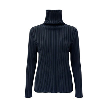 ISSEY MIYAKE Turtleneck-Oberteil in Mitternachtsblau 3 158552059 [P]