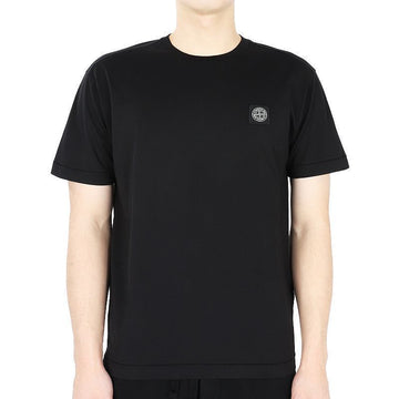 Stone Island Stone Men's Chest Logo Patch Short Sleeve (Black) 101524113 A0029 54751181 [P]