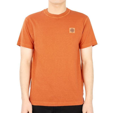 Stone Island 23 S/S Stone Men's Wappen Patch Short Sleeve T-Shirt (Orange) 101523757 V0173 54741930 [P]