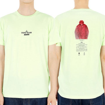 STONE ISLAND Stone Herren T-Shirt mit grafischem Druck (Hellgrün) 78152NS91 V0052 54741246 [P]