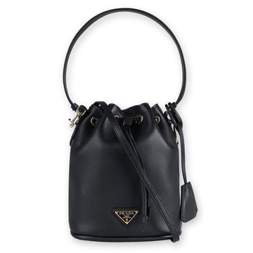 PRADA Damen Dreieckslogo Leder Mini Bucket Bag 1BE067 2CYS F0002 133073616 [P]
