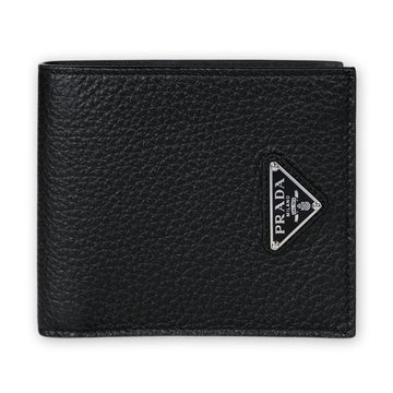 PRADA Männer Dreieckslogo Saffiano Leder Geldbörse (Schwarz) 2MO513 2E54 F0002 130679050 [P]
