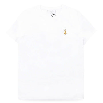 MAISON KITSUNE レディース フォックスパッチ 半袖 Tシャツ(ホワイト) PW00122KJ7026 P100 153692775 [P]