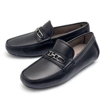 SALVATORE FERRAGAMO Ganсhini Ornament Treiber Schuhe LAGOS NERO 753791 33189393 [P]