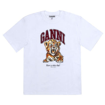 GANNI Damen T-Shirt Kurzarm A1050060 151 157204362 [P]