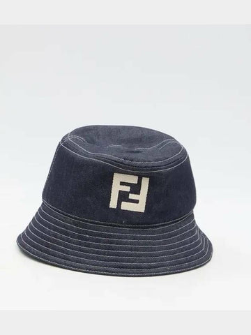 Fendi Denim Bucket Hat Square FXQ958 ARR1 F0QA2 133018219 [P]