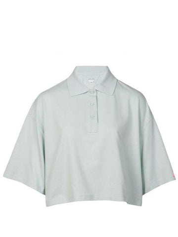 BOTTEGA VENETA Crop Baumwolle Pique Polo Hemd 133027618 [P]