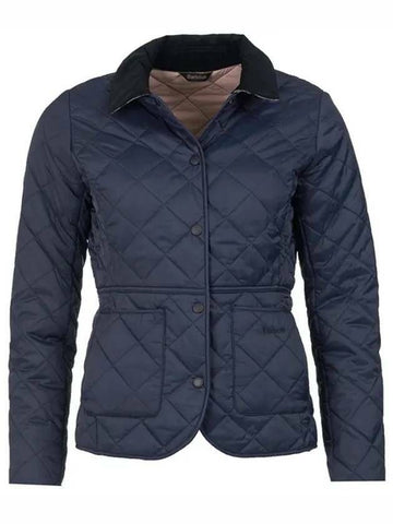 Barbour Quilted Jacket Navy/Pale Pink LQU1012 NY71 133027860 [P]