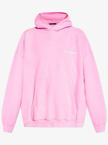 Balenciaga Logo Print Oversized Fit Hoodie 133028090 [P]