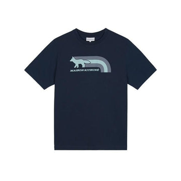 Maison Kitsune Unisex Flash Fox Comfort T-Shirt Navy MM00113KJ0118-P492 76594250 [P]