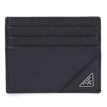 Prada Calf Leather Triangle Logo Card Holder 141983273 [P]
