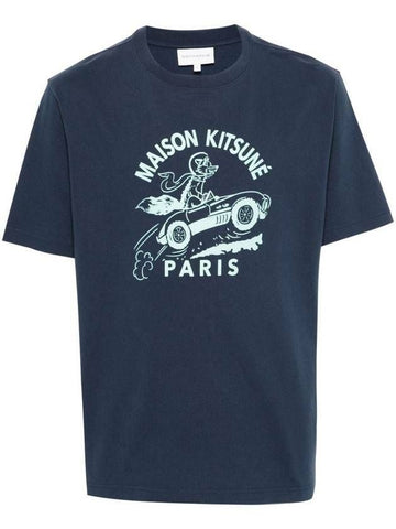 MAISON KITSUNE Racing Fox Komfort T-Shirt 133042915 [P]