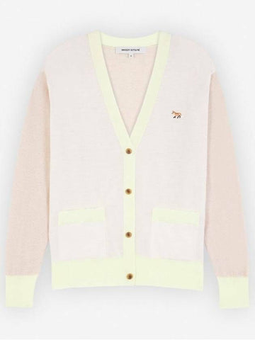 MAISON KITSUNE Baby Fox Farbenblock Strickjacke MW00505KT1036 P701 133043062 [P]