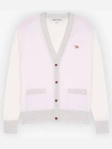 Maison Kitsune Baby Fox Patch Color Block Cardigan Block MW00505KT1036 P603 133043063 [P]