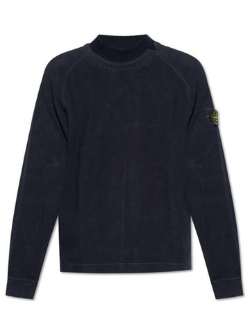 STONE ISLAND 60954 コットン ナイロン フリース モック タートルネック スウェットシャツ レギュラーフィット 791560954 V0020 133075018 [P]