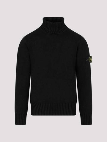 STONE ISLAND Winter Baumwoll Rollkragenstrick Pullover Weit geschnitten 7915505A2 V0029 133075307 [P]