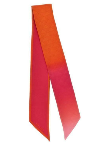 PRADA Bedruckter Seidentwill Skinny Schal 142600212 [P]