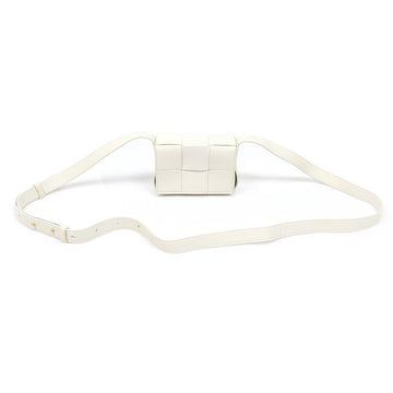 Bottega Veneta White Intrecciato Weaving Candy Cassette Mini Crossbody Bag 666688 158572650 [P]