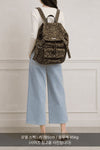 SAINT LAURENT Noe Rucksack in khaki Leoparden-Jacquard 495539 158572963 [P]