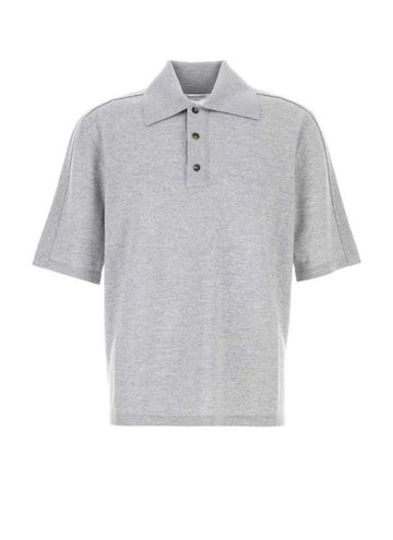 Bottega Veneta Technical Wool Polo Short Sleeve Shirt 151054461 [P]
