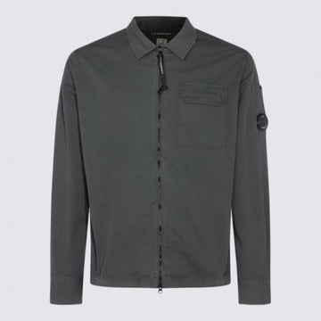 CP COMPANY Overshirt aus Gabardine mit Reißverschluss 19CMOS705A 110143G 978 151055665 [P]